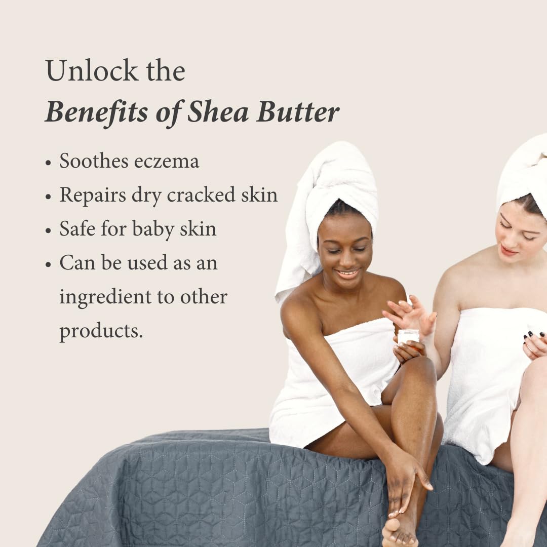 Shea Radiance P.U.R.E Raw Shea Butter | 100% Natural & Unrefined Body Butter | Soothes, Softens, & Increases Collagen | Long Lasting Moisture | Beauty & Personal Care Shea Radiance
