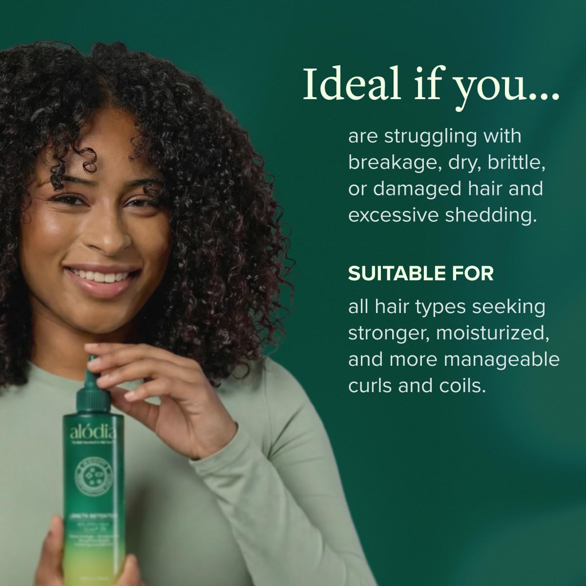 ALODIA Nourish Hair and Scalp Oil - Avocado Extract & Rosemary Hair Oil, Pre-Shampoo and Finishing Gloss for Length Retention - 8.5 Fl Oz (Pack of 1)