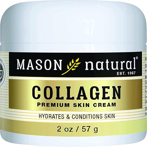 MASON NATURAL Collagen Premium Skin Cream - Anti Aging Face and Body Moisturizer, Intense Skin Hydration and Firmness, Pear Scent, Paraben Free, 2 OZ Beauty & Personal Care MASON NATURAL