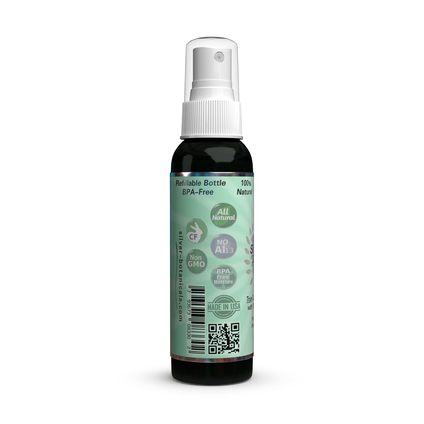 Silver Shield Deodorant - Original Formula - Spray-On Version, All Natural Colloidal Silver Deodorant, 2 oz. Beauty and Personal Care Silver Botanicals