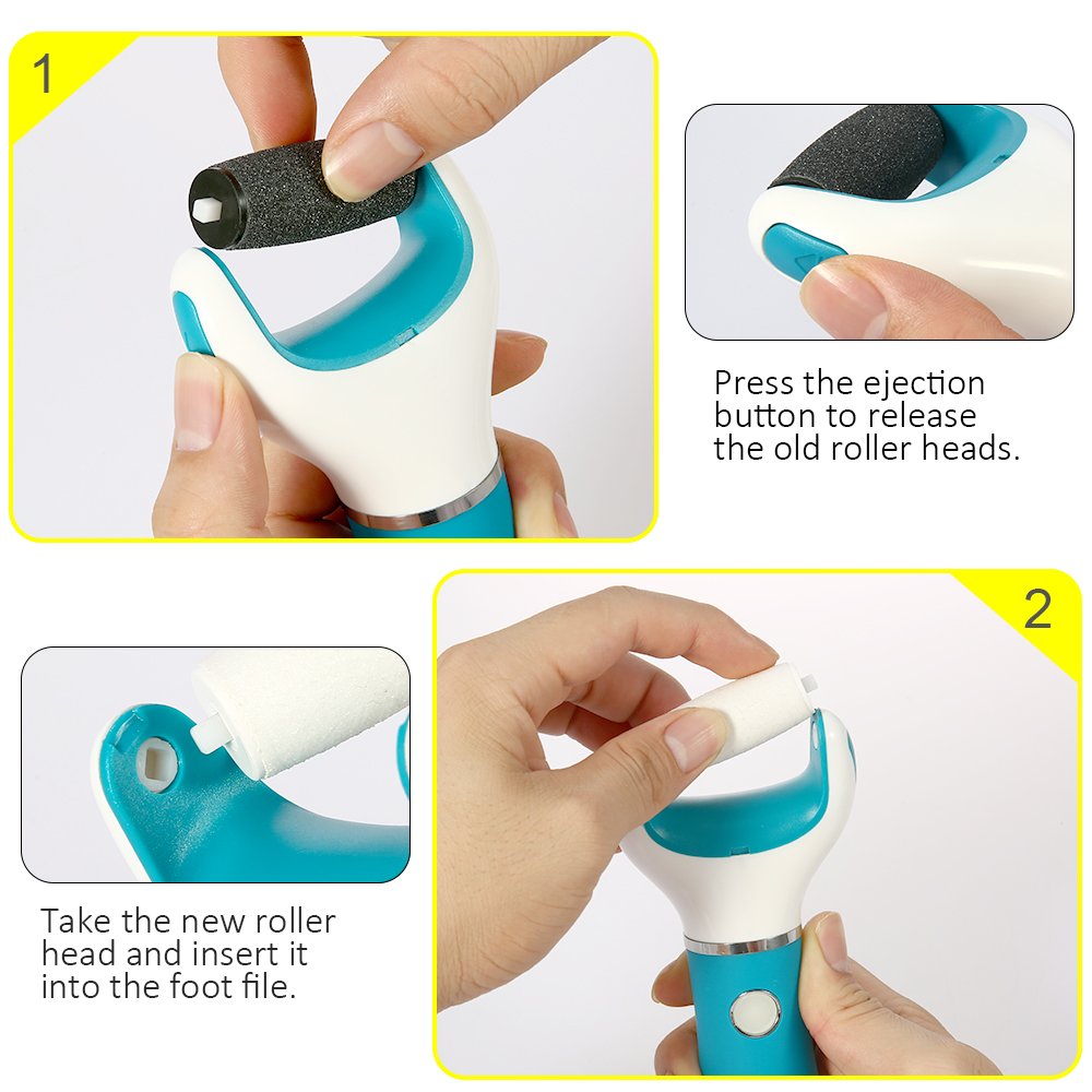 Electric Foot File Callus Remover Professional, 2-Speed Rechargeable Pedicure Tool for Remove Calluses, Dry, Hard, Dead, Cracked Skin, Includes 2 Beauty & Personal Care Pretfy