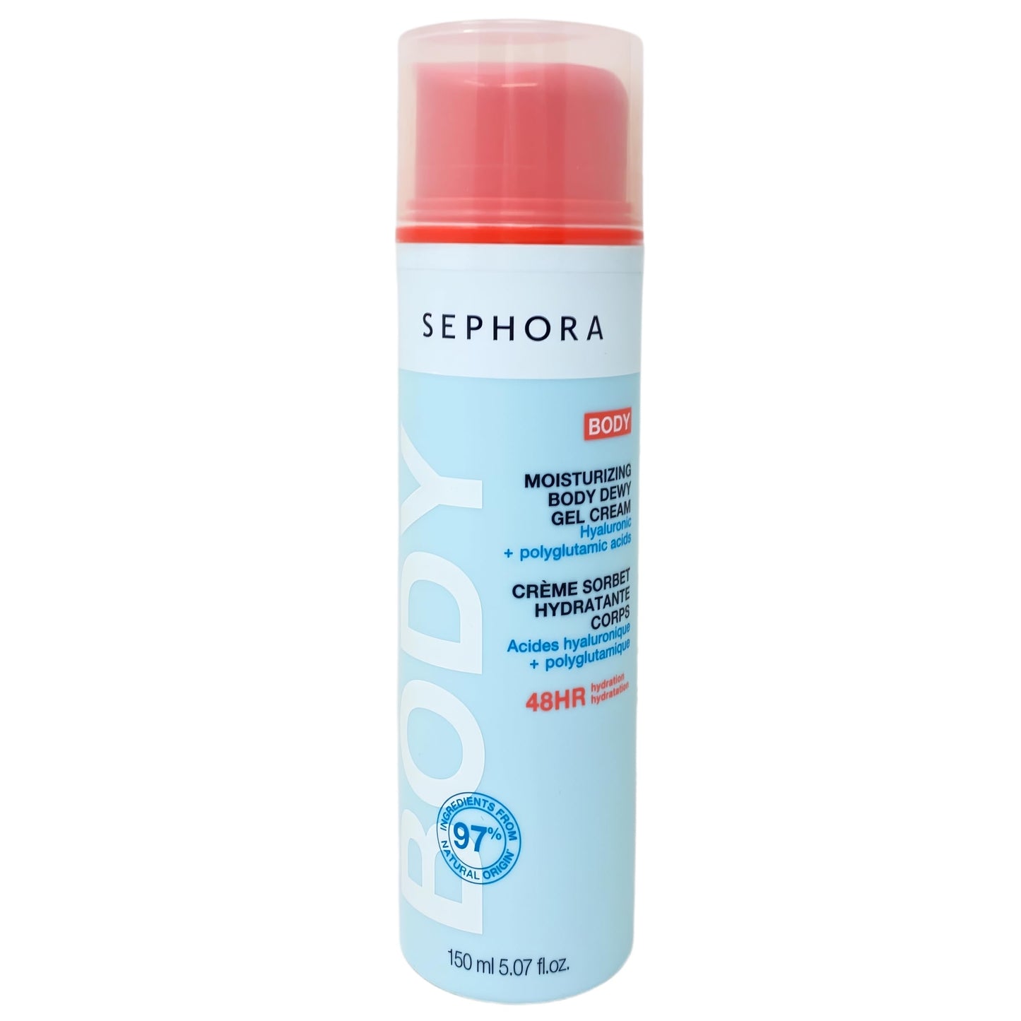 SEPHORA Collection Moisturizing Body Dewy Gel Cream with Hyaluronic + Polyglutamic Acid - 150 mL / 5.07 fl oz Beauty & Personal Care SEPHORA
