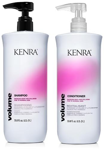 Kenra Professional Volume Shampoo & Conditioner Set | Creates Body, Bounce & Fullness | Increases Volume up to 45% | Adds Shine | Color Safe | Fine Beauty & Personal Care Kenra