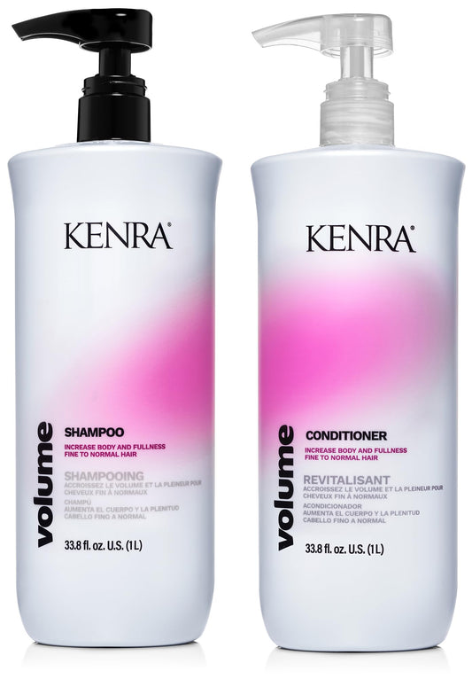 Kenra Professional Volume Shampoo & Conditioner Set | Creates Body, Bounce & Fullness | Increases Volume up to 45% | Adds Shine | Color Safe | Fine Beauty & Personal Care Kenra