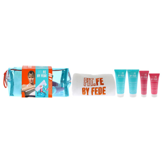 Fit.Fe By Fede Active Lifestyle Recharge and Go Set - Hydrating Face Moisturizer - Gentle Face Wash - Arnica and Aloe Vera Body Soap - Vegan - 6 Pc. Beauty and Personal Care Fit.Fe By Fede