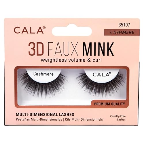 3D FAUX MINK LASHES: CASHMERE Beauty & Personal Care Cala