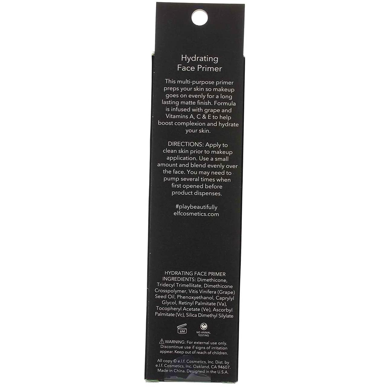 e.l.f. Hydrating Face Primer, Clear, 83414, 1.01 fl oz (3 Pack) (Bundle) Beauty & Personal Care e.l.f.