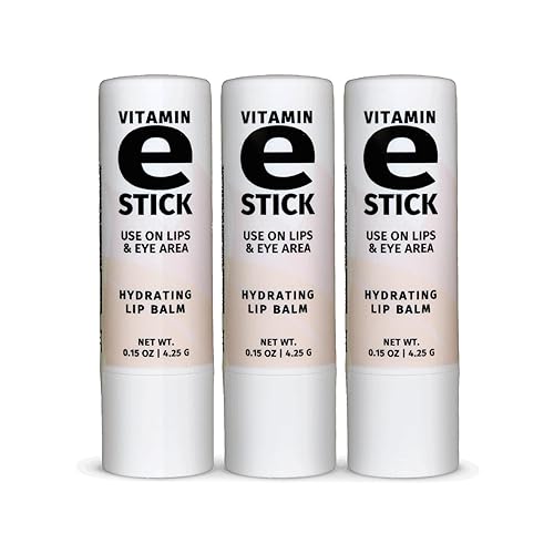 Reviva Labs Vitamin E Stick - Hydrating Lip Balm for Chapped Lips & Under Eye Care - Moisturizing with Beeswax, Shea Butter & Allantoin - Vitamin E Beauty & Personal Care Reviva Labs