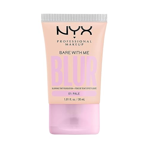 NYX PROFESSIONAL MAKEUP Bare With Me Blur Skin Tint Foundation Make Up with Matcha, Glycerin & Niacinamide - Pale Beauty & Personal Care NYX PROFESSIONAL MAKEUP