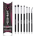 KESHIMA Professional Eye Makeup Brushes Set with Eyeshadow & Blending Brush, Smudge, Angled Crease, Pencil, Angled Eyeliner and Bent Eyeliner Beauty & Personal Care KESHIMA