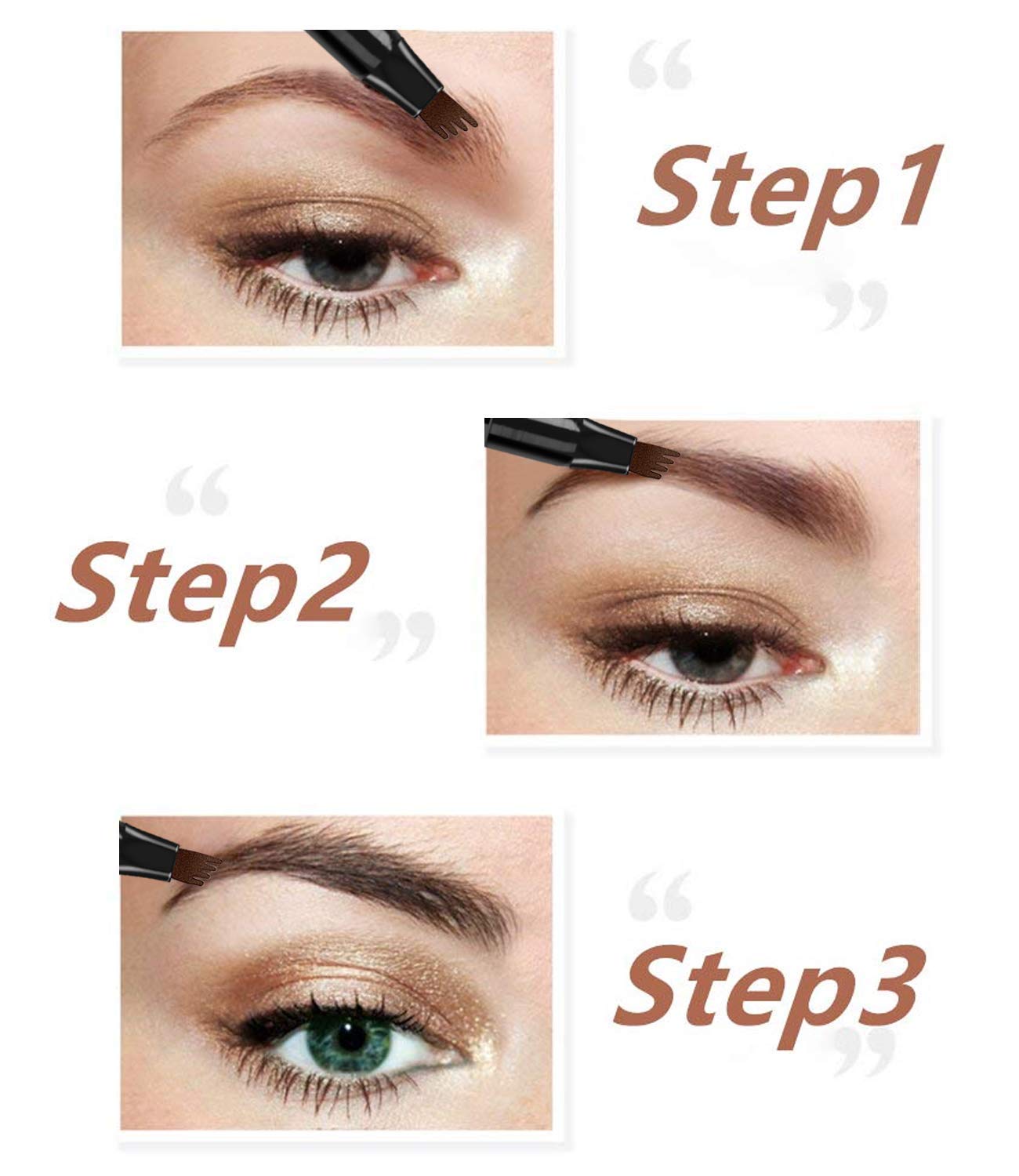 iMethod Eyebrow Pen - iMethod Eye Brown Makeup, Eyebrow Pencil with a Micro-Fork Tip Applicator Creates Natural Looking Brows Effortlessly and Stays Beauty & Personal Care iMethod