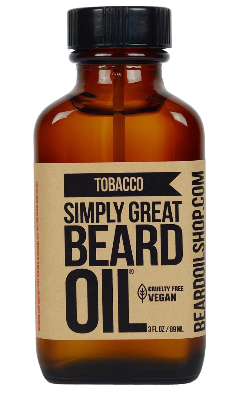 Simply Great Beard Oil - TOBACCO Scented Beard Oil - Beard Conditioner 3 Oz Easy Applicator - Natural - Vegan and Cruelty Free Care for Beards Beauty and Personal Care Simply Great Beard Oil
