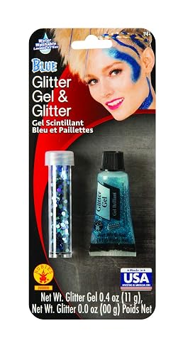 Rubies Chunky Blue Loose and Gel Glitter Makeup Set .4 Ounces Beauty & Personal Care Rubies