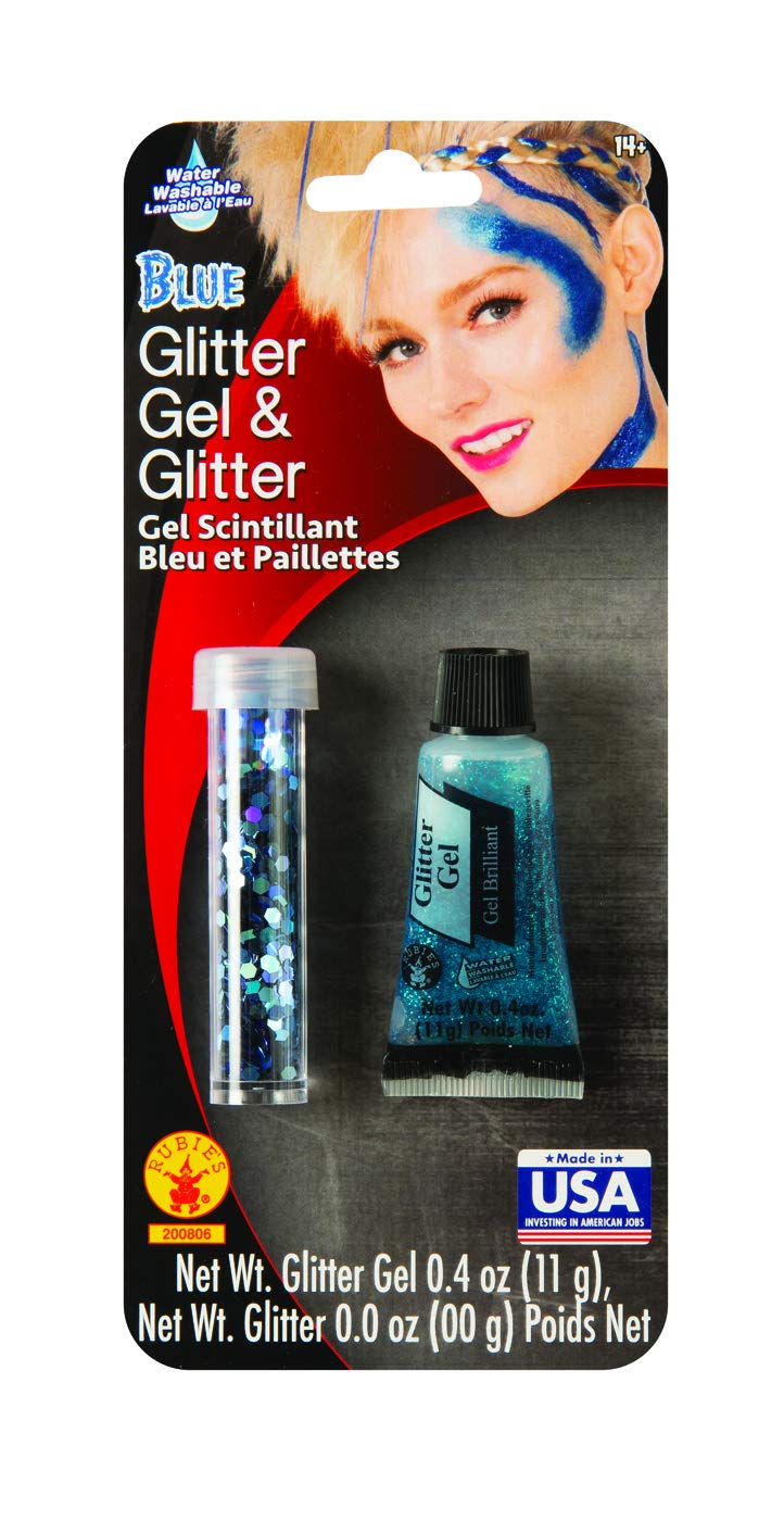 Rubies Chunky Blue Loose and Gel Glitter Makeup Set .4 Ounces Beauty & Personal Care Rubies