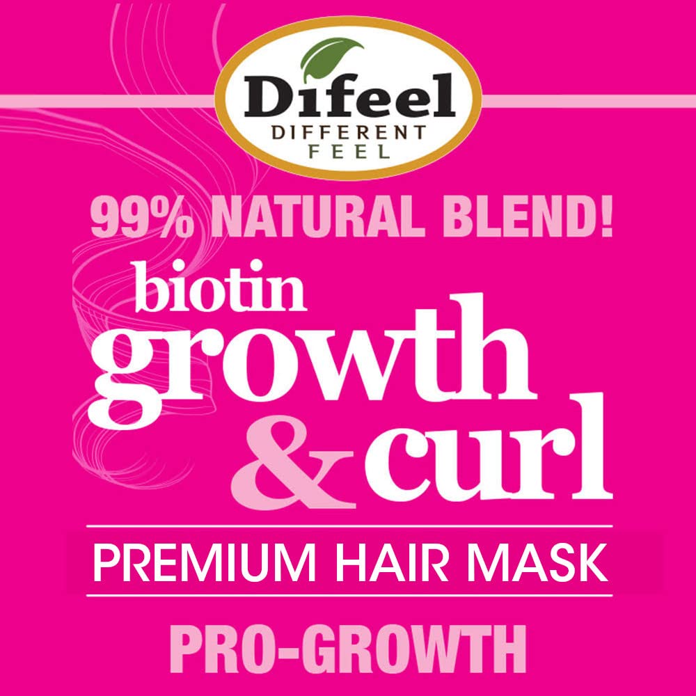Difeel Growth and Curl Biotin Hair Mask 12 oz. - Hair Mask for Curly Hair Growth Beauty & Personal Care Difeel