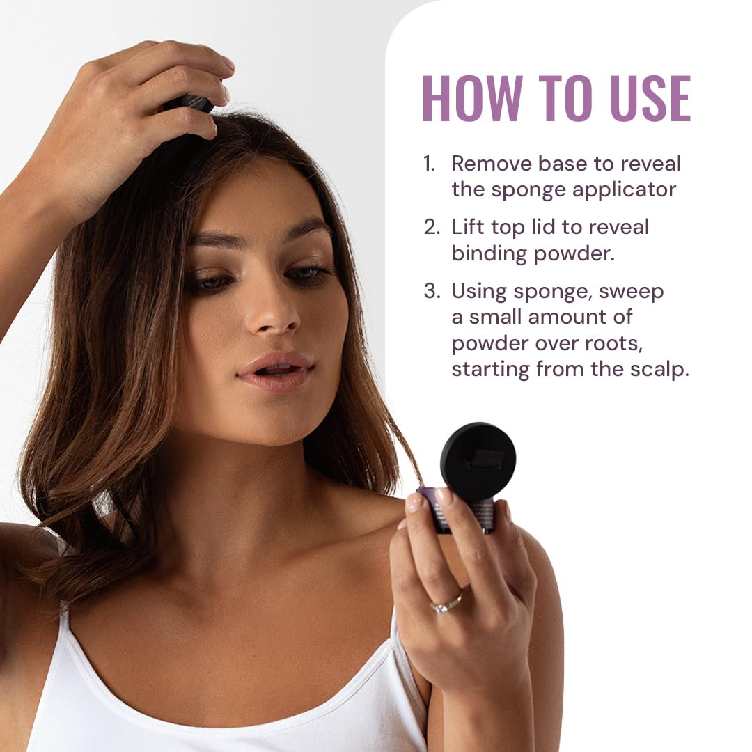 Style Edit Root Touch Up Powder | Temporary Hair Color for Gray Roots and Thinning Hair | Salon-Quality, Transfer-Resistant Hair Concealer | Light Beauty & Personal Care STYLE EDIT