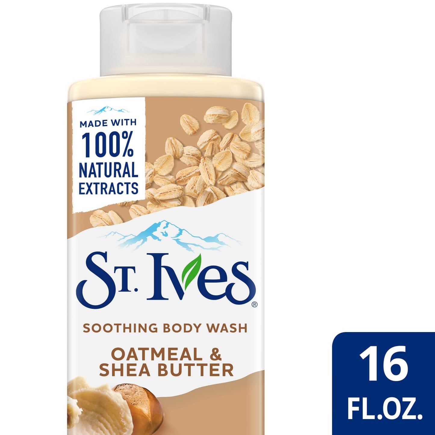 St. Ives Body Wash - Soothing Moisturizing Cleanser with Oatmeal & Shea Butter, Natural Body Wash for Sensitive Skin Made with Plant-Based Cleansers Beauty & Personal Care St. Ives