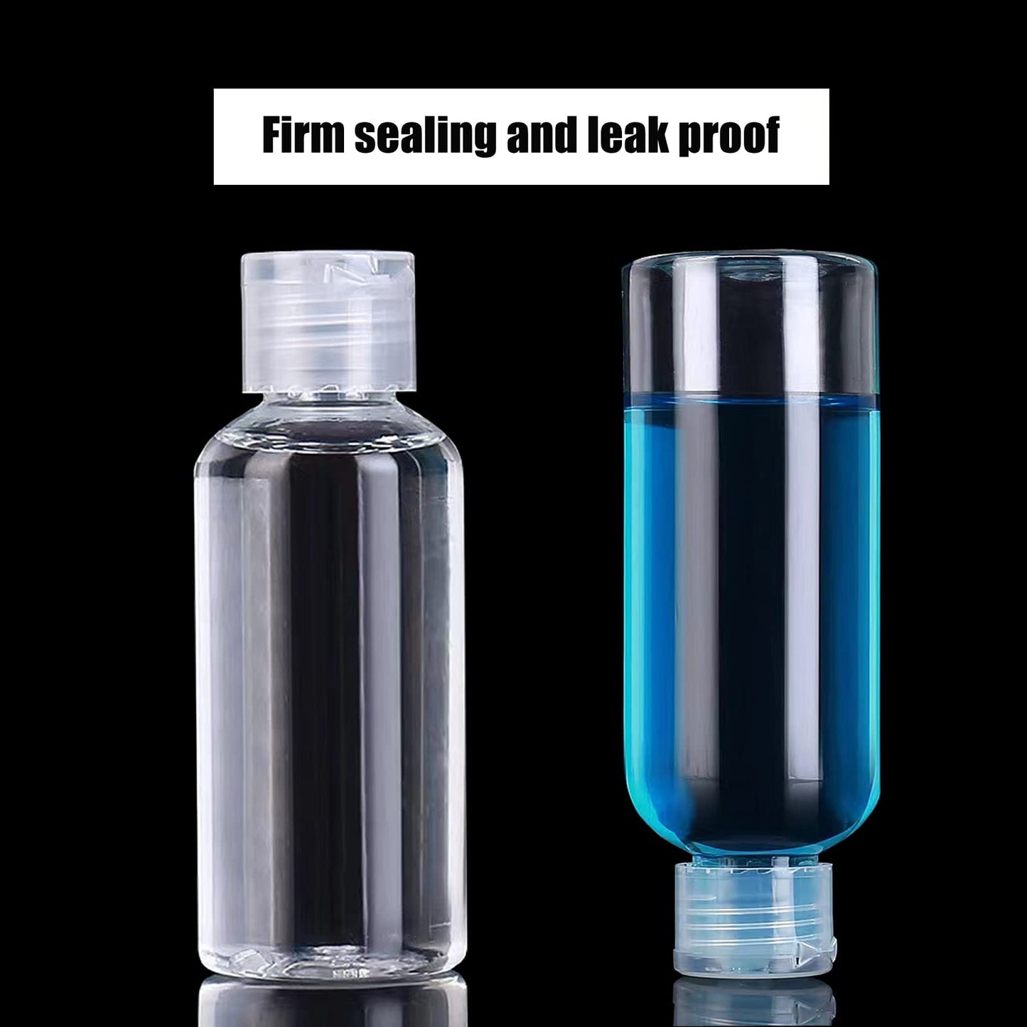 DNSEN 5 Pack 3.4oz Empty Plastic Travel Bottles for Toiletries TSA Approved Leak Proof Squeezable Travel Size Containers Travel Essentials Beauty and Personal Care DNSEN