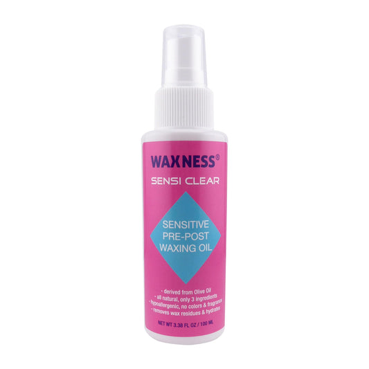 Waxness Sensi-Clear Pre-Post Waxing Oil 3.38 oz (100 ml) - Professional Oil for Pre & Post Waxing Care, Residue Removal - Made in Italy Beauty and Personal Care Waxness