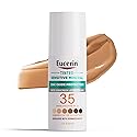 Eucerin Sun Tinted Sensitive Mineral Face Sunscreen Lotion SPF 35, Non-Comedogenic Mineral Sunscreen with Gentle Zinc Oxide Protection for Sensitive Beauty & Personal Care Eucerin