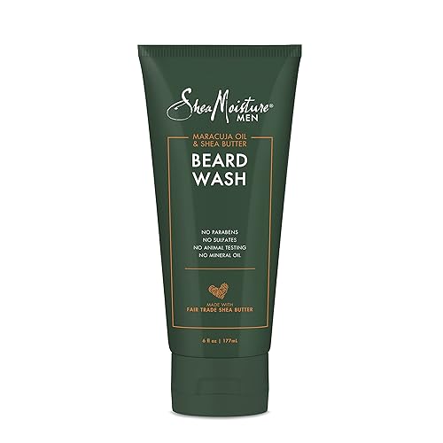 SheaMoisture Beard Wash for Full Beards - Maracuja Oil & Shea Butter to Deep Clean and Refresh - 6 oz Beauty & Personal Care Shea Moisture