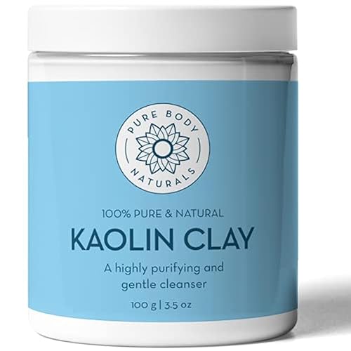 Pure Body Naturals Kaolin Clay Powder, 100 g - Perfect for Natural DIY Skin Cleansers, Masks and Scrubs Beauty & Personal Care Pure Body Naturals
