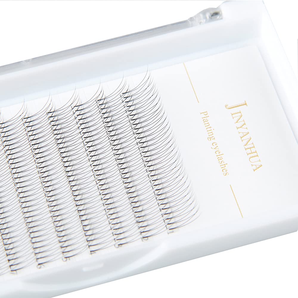 2d Volume Eyelash Extensions Premade Fans Eyelashes Short Stem 0.10mm Thickness C/D Curl 8-14mm Super Soft Handmade Fans Lashes Extensions… Beauty & Personal Care JINYANHUA