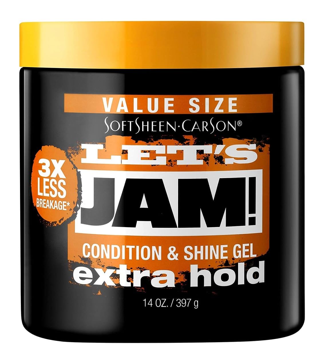 Lets Jam Condition & Shine Gel Extra Hold 14 Ounce Jar (414ml) (2 Pack) Beauty & Personal Care Let's Jam