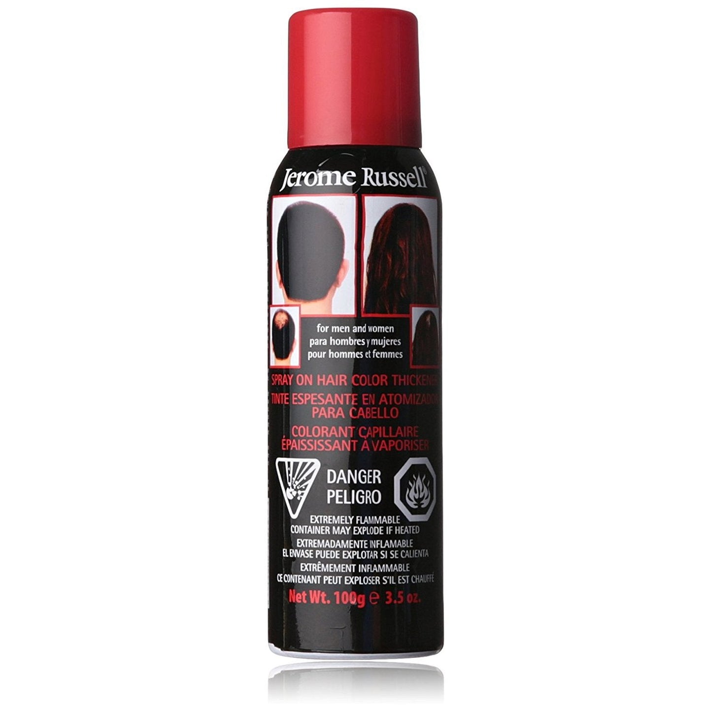 Jerome Russell Spray-On Color Jet Black Hair Thickener 3.5oz (3 Pack) Beauty & Personal Care Jerome Russell