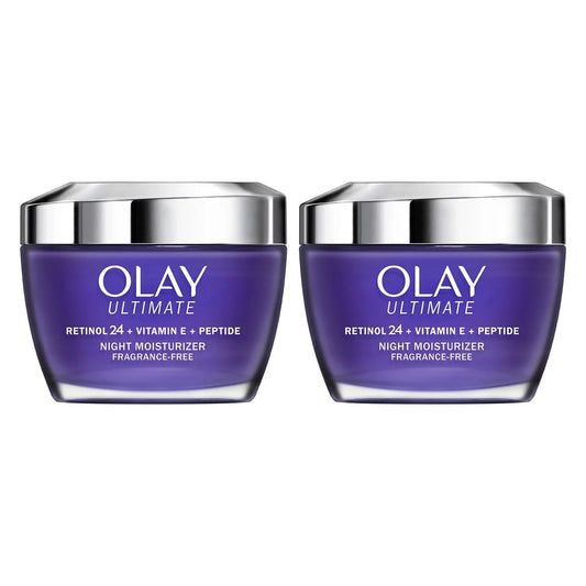 Olay Ultimate Retinol 24 + Vitamin E + Peptide Night Moisturizer (1.7 Oz, 2 Pk) Beauty & Personal Care Olay
