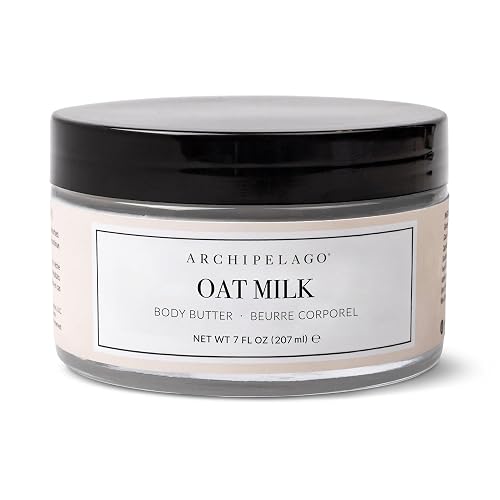 Archipelago Botanicals Oat Milk Body Butter, Deep Hydrating Oat Milk Moisturizer for Soft Smooth Skin, Rich Non-Greasy Formula, Paraben-Free Beauty & Personal Care Archipelago Botanicals
