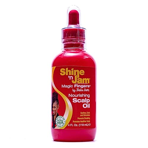 AmPro Shine-n-Jam Magic Fingers Nourishing Scalp Oil - Intensely Moisturizes and Soothes Dry or Sensitive Areas - Formulated with Natural Oils Beauty & Personal Care AmPro