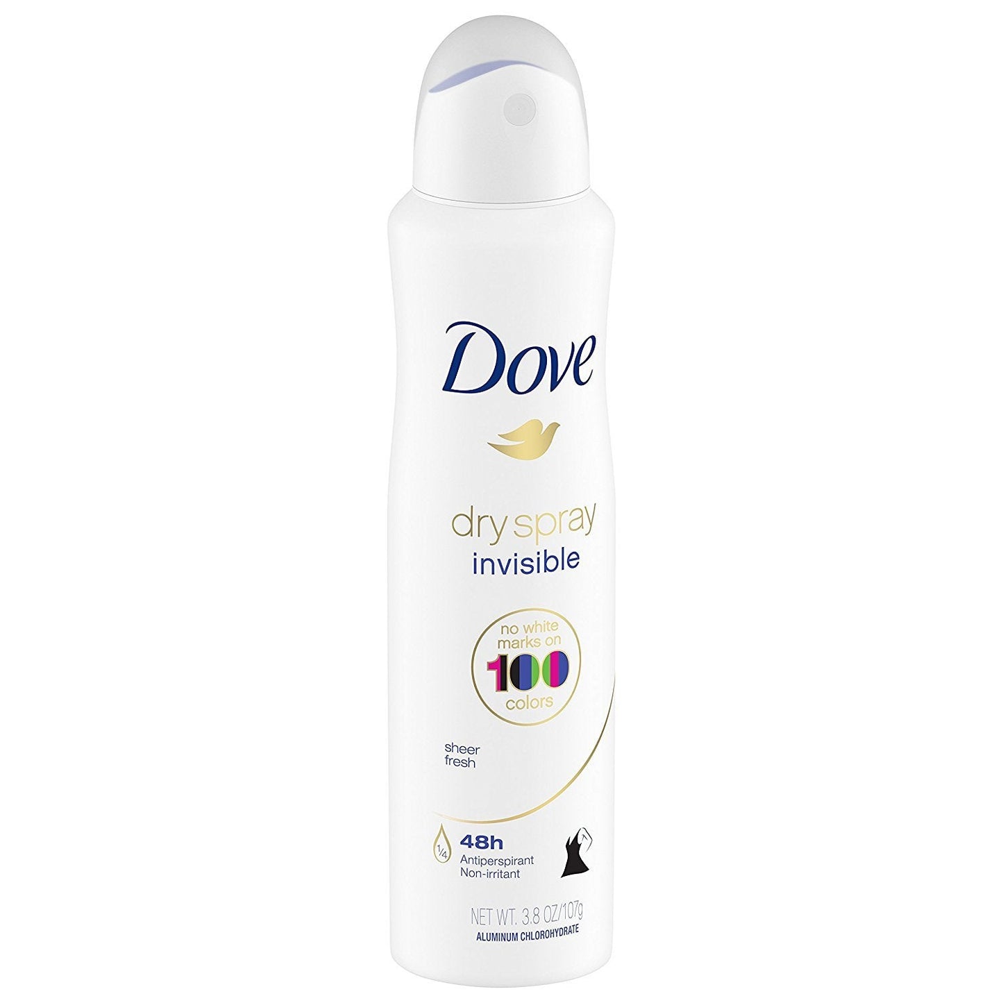 Dove Dry Spray Antiperspirant - Invisible - Sheer Fresh - Net Wt. 3.8 OZ (107 g) Per Can - Pack of 3 Cans Beauty and Personal Care Dove