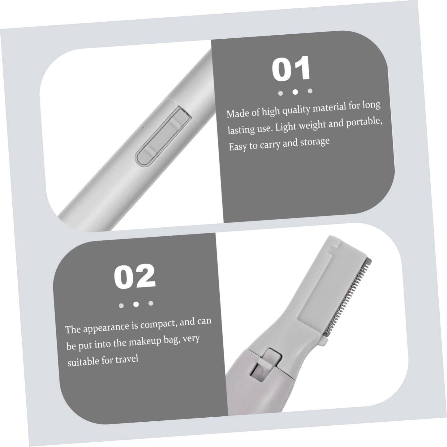 balacoo 1 Set Electric Eyebrow Trimmer Eyebrow Shaper Razor Hair Remover Face Epilator Facial Hair Men Shavers for Face Shaving Tool Brow Razor Man Beauty and Personal Care balacoo