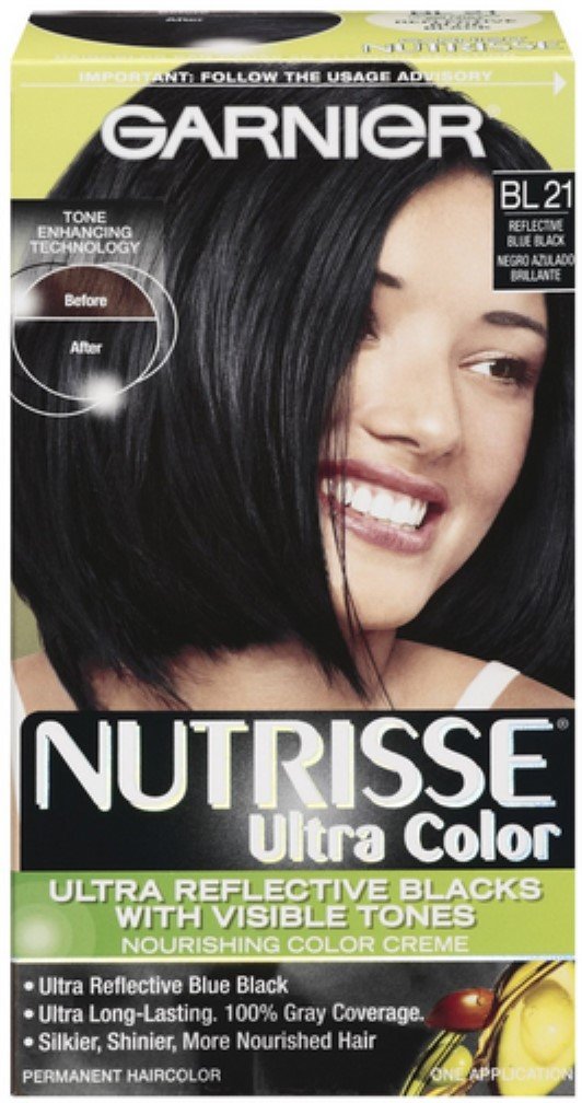 Nutrisse Ultra Color Nourishing Color Creme, BL21 Reflective Blue Black 1 Each (Pack of 2) Beauty & Personal Care Garnier