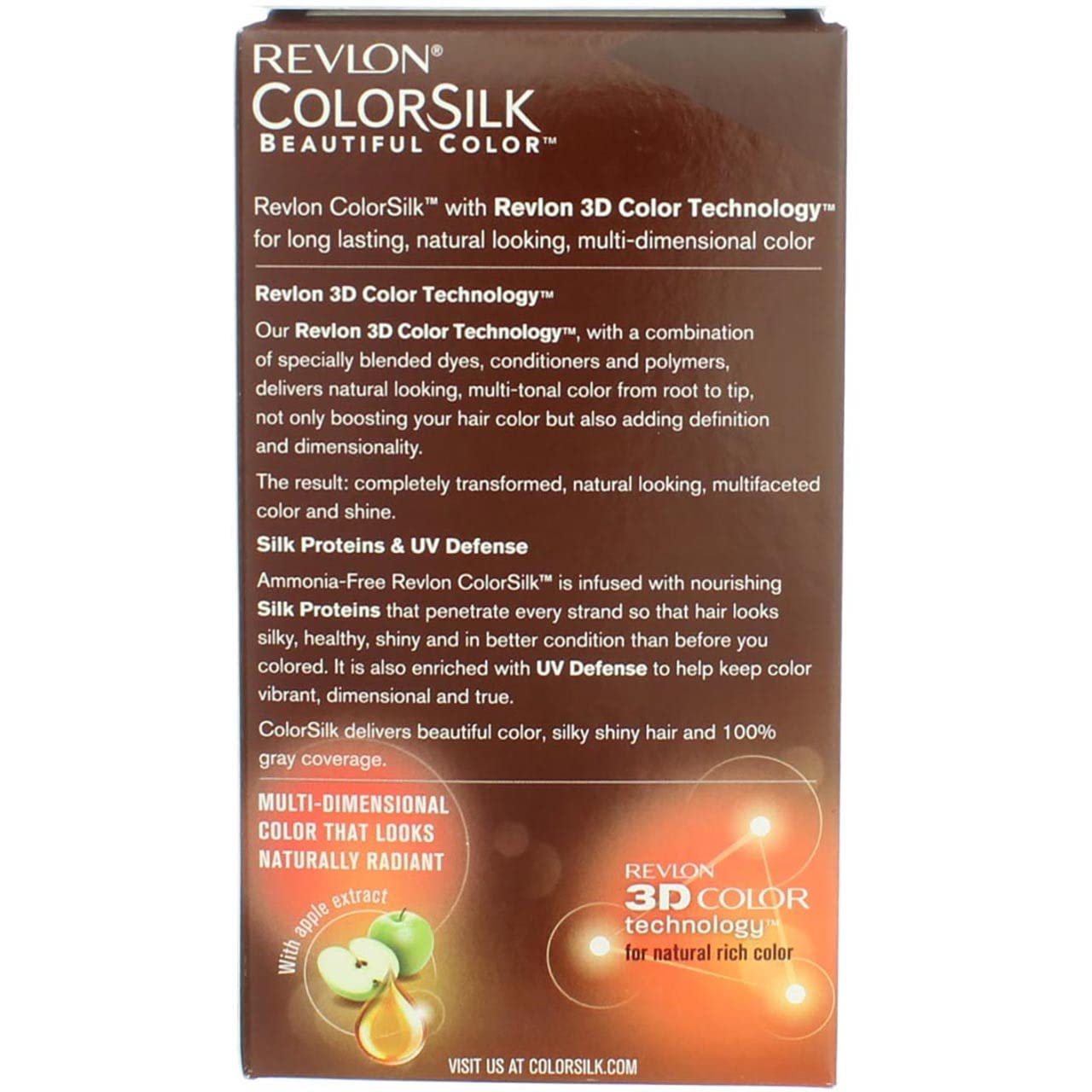 Revlon ColorSilk Hair Color, 42 Medium Auburn 1 ea (Pack of 9) Beauty & Personal Care COLORSILK