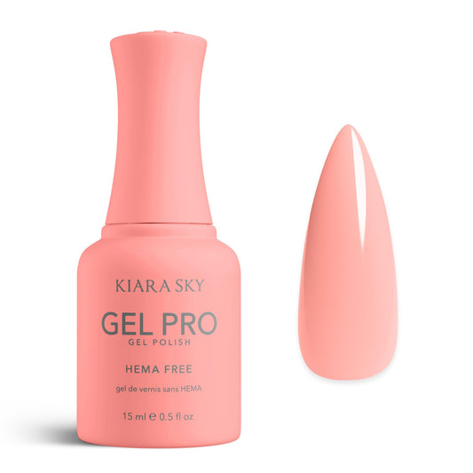 KIARA SKY Gel Pro HEMA-Free Gel Nail Polish | Full Coverage, 28+ Day Wear, Self-Leveling, UV/LED Soak-Off, 0.5 fl oz | Such A Babe #029
