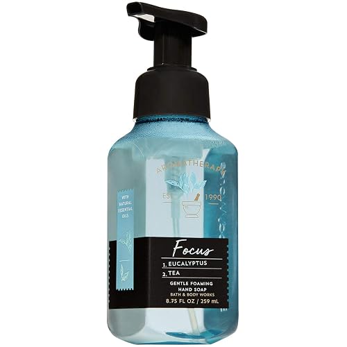 Bath and Body Works Aromatherapy FOCUS - EUCALYPTUS + TEA Gentle Foaming Hand Soap 8.75 Fluid Ounce Beauty & Personal Care Bath & Body Works