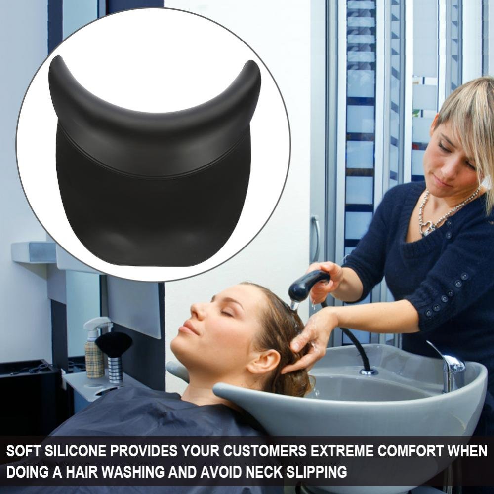 Soft Silicone Shampoo Bowl Neck Rest,Neck Rest For Sink Hair Washing,Silicone Shampoo Neck Head Rest Cushion, Soft Hairdressing Backwash Bowl Hair Beauty and Personal Care Semme