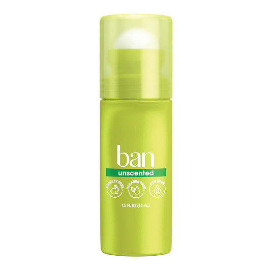 Ban Roll-On Deodorant, Unscented - 3.5 oz Beauty and Personal Care Ban