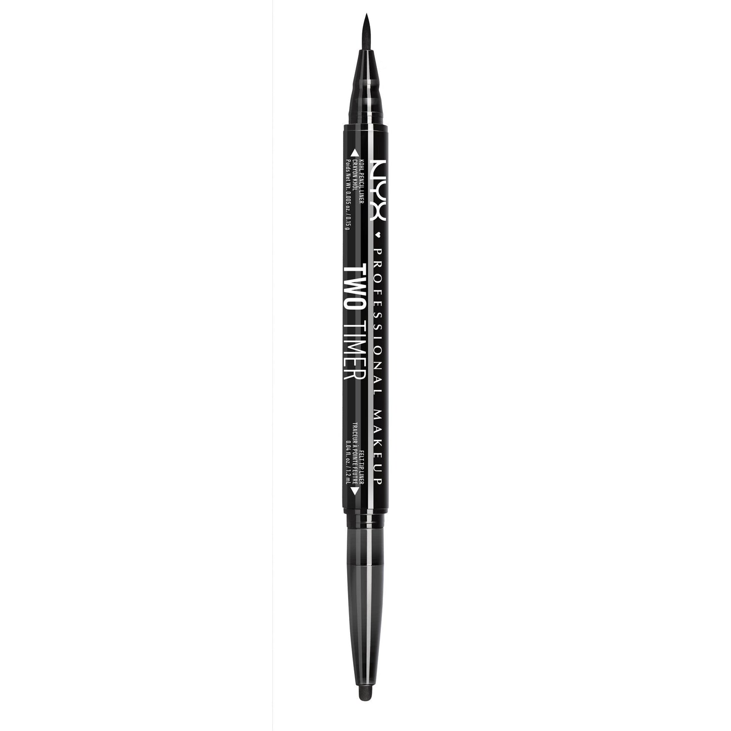 NYX PROFESSIONAL MAKEUP Two-Timer Dual Ended Eyeliner, Eyeliner Pencil, Jet Black Beauty & Personal Care NYX PROFESSIONAL MAKEUP