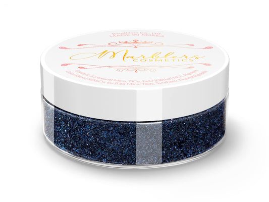MARBLERS Chunky Natural Mica Powder [Blue Black Pearl] 0.11oz (3g) | Highly Pigmented | Non-Toxic, Vegan, Cruelty-Free | Eyeshadow, Body Butter, Nail Beauty & Personal Care MARBLERS