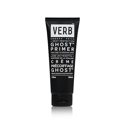 VERB Ghost Primer Heat Protectant, 4 fl oz - Infused with Moringa Oil - Frizz Control Styling Cream - Vegan, No Parabens or Harmful Sulfates Beauty & Personal Care VERB