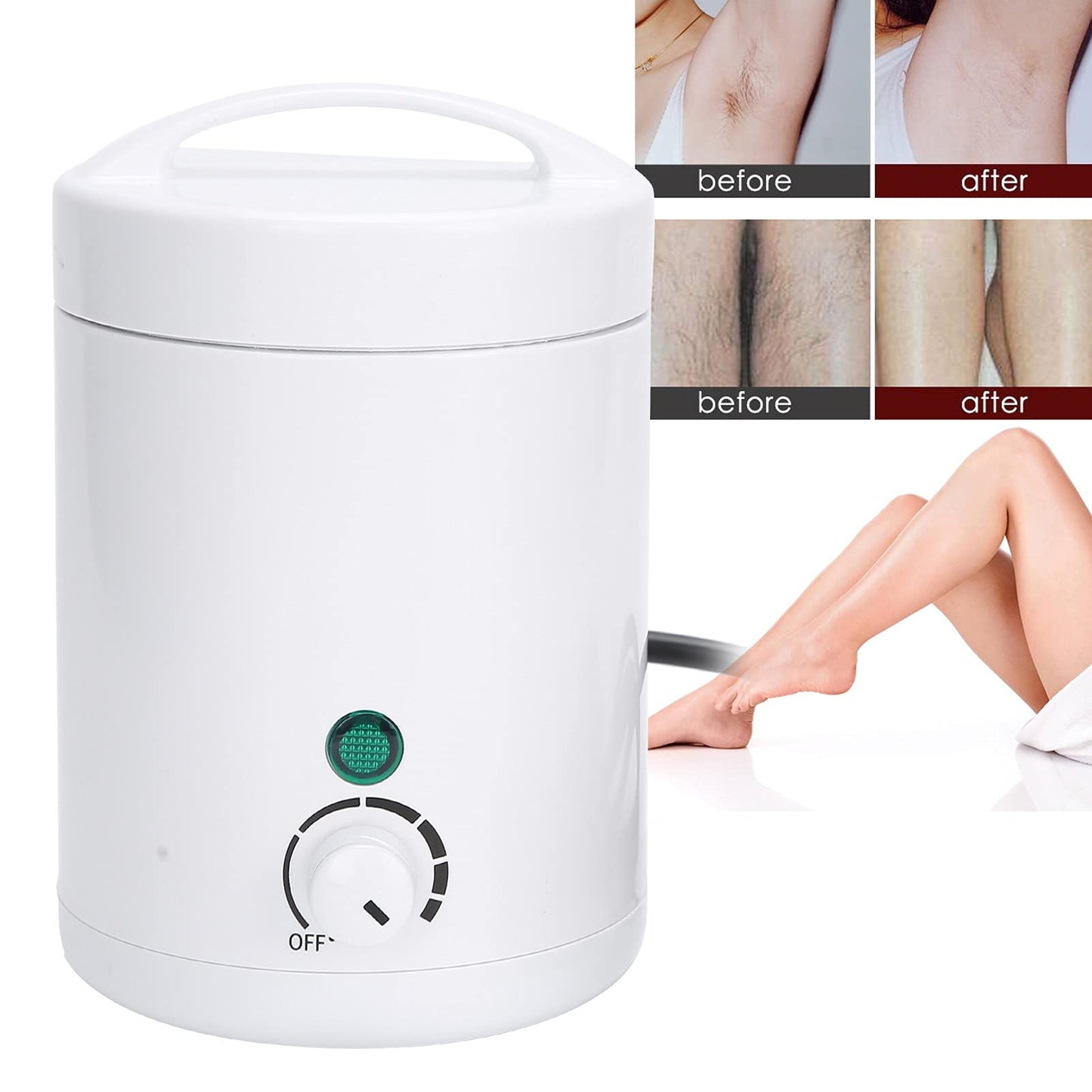 Wax Warmer, Wax Warmer for Hair Removal Mini Wax Heater Multi?purpose Wax Machine for Women Man Hair Removal Paraffin Wax Machine Waxing Pot Wax Beauty and Personal Care Yosoo