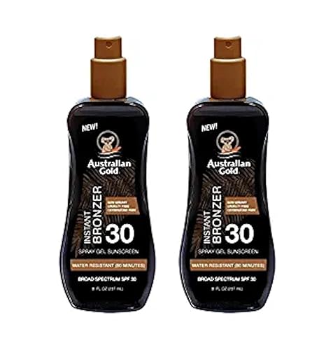 Australian Gold Spf#30 Spray Gel With Bronzer 8 Ounce (237ml) (2 Pack) Beauty & Personal Care Australian Gold