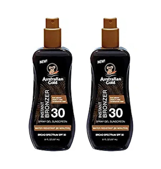 Australian Gold Spf#30 Spray Gel With Bronzer 8 Ounce (237ml) (2 Pack) Beauty & Personal Care Australian Gold