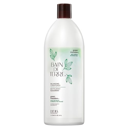 Bain de Terre Green Meadow Balancing Conditioner, Gentle Moisture Balance for Soft, Silky & Bouncy Hair with Argan & Monoi Oils, Paraben-free Beauty & Personal Care Bain de Terre