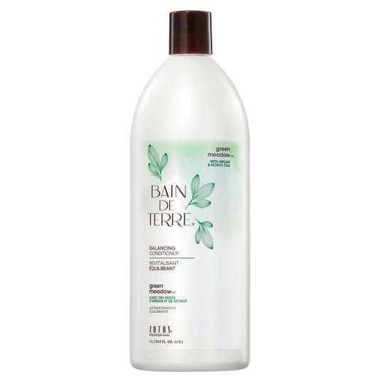 Bain de Terre Green Meadow Balancing Conditioner, Gentle Moisture Balance for Soft, Silky & Bouncy Hair with Argan & Monoi Oils, Paraben-free Beauty & Personal Care Bain de Terre