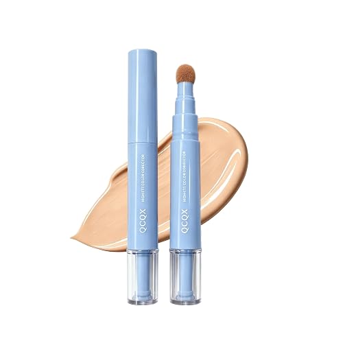 QCQX Dual-effect Concealer Pen & Foundation Eye Concealer - 24-Hour Long-LastingFull Coverage Matte Finish.Healthy Skin Glow Perfector Concealer Pen Beauty & Personal Care QCQX