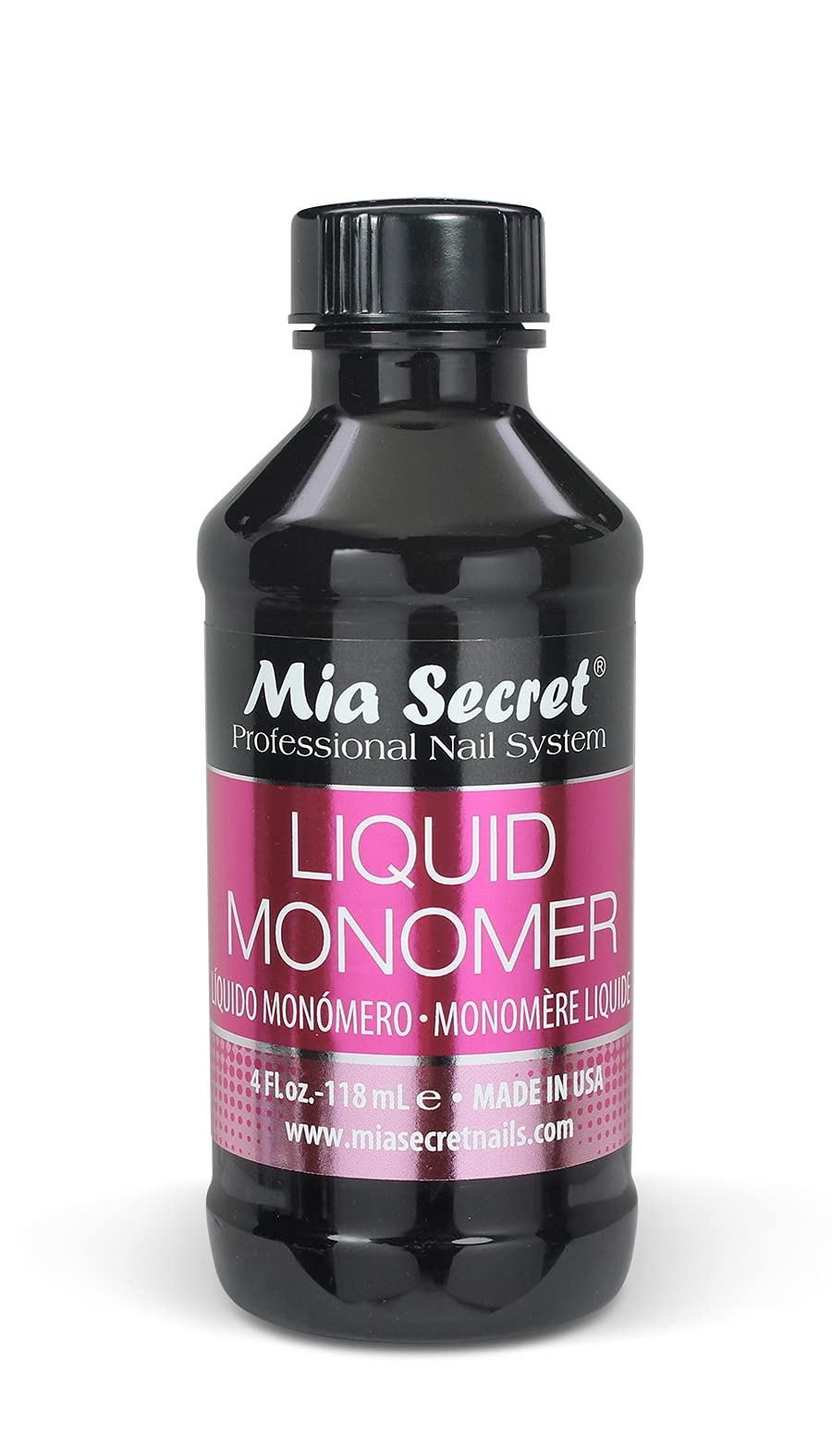 1 MIA SECRET 4 oz / 120ml LIQUID MONOMER PROFESSIONAL ACRYLIC NAIL SYSTEM